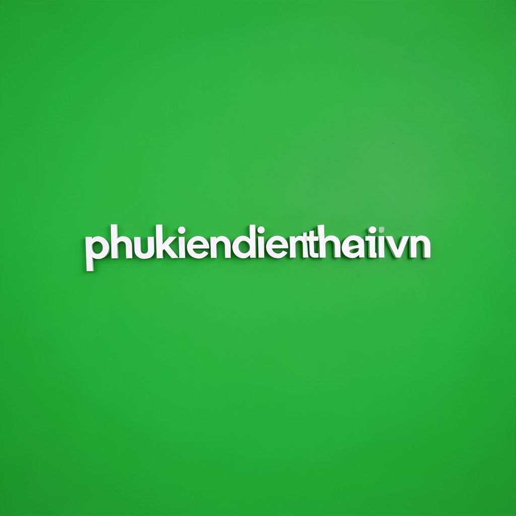 Logo hình tròn màu xanh lá tươi trên nền trắng sạch, phong cách phẳng và tối giản