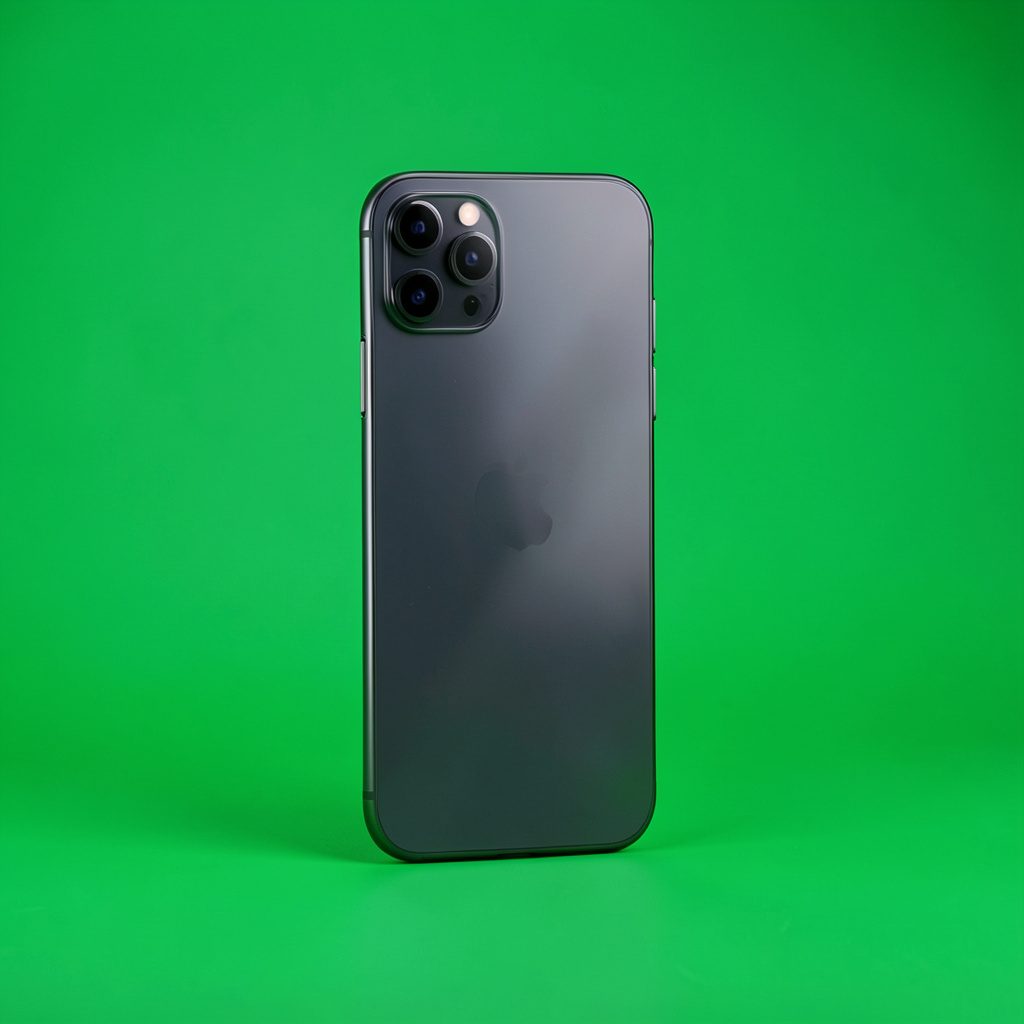 Ốp lưng chống bám vân tay cho iPhone màu trắng trong, đặt trên nền sáng phong cách tối giản